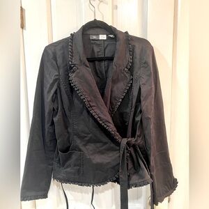 Saks Fifth Avenue Sport Wrap Blazer - euc - sz 8